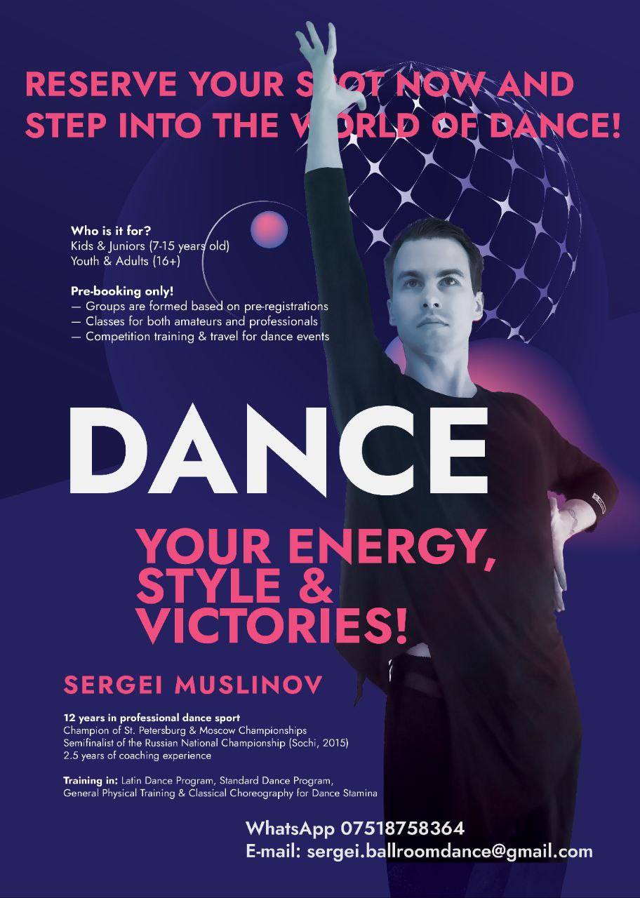 Ballroom dancing class with Sergei